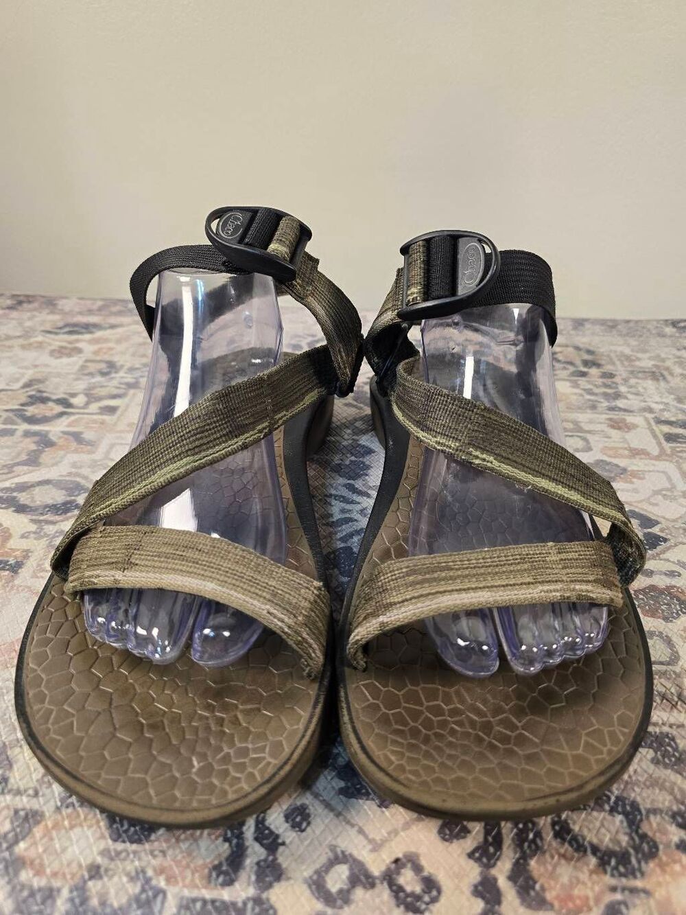 Chaco Updraft 2 Bulloo Green Brown Hiking Sandals Men's Size 10